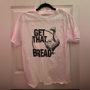 White t shirt with funny design in large